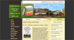 Desktop Screenshot of bridgevillelibrary.com
